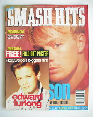 Smash Hits magazine - Jason Donovan cover (8-21 July 1992)