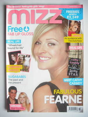 MIZZ magazine - Fearne Cotton cover (9-22 August 2007)