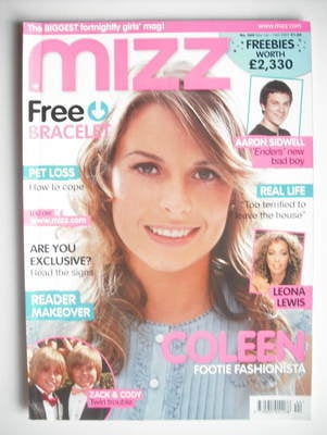 MIZZ magazine - Coleen McLoughlin cover (1-14 November 2007)
