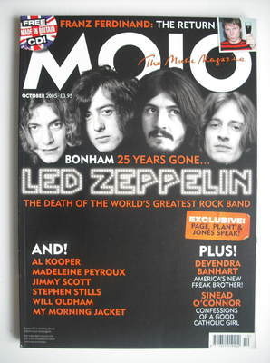 MOJO magazine - Led Zeppelin cover (October 2005 - Issue 143)