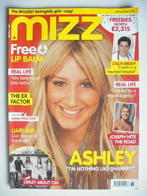 MIZZ magazine - Ashley Tisdale cover (6-19 September 2007)