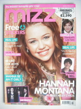 MIZZ magazine - Miley Cyrus cover (18-31 October 2007)