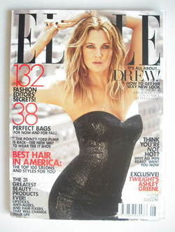 US Elle magazine - August 2010 - Drew Barrymore cover