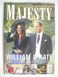 Majesty magazine - Prince William and Kate Middleton cover (December 2010 - Vol 31 No 12)