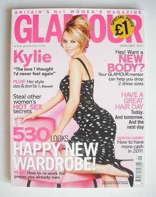 Glamour magazine - Kylie Minogue cover (January 2011)