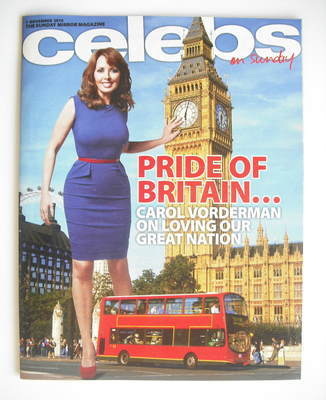 Celebs magazine - Carol Vorderman cover (7 November 2010)