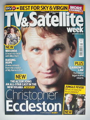 TV&Satellite Week magazine - Christopher Eccleston cover (13-19 November 20