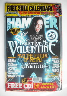 <!--2010-12-->Metal Hammer magazine - Bullet For My Valentine cover (Decemb