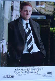 Charlie Clements signed photograph (EastEnders actor)