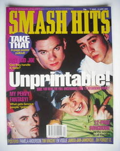 Smash Hits magazine - East 17 cover (31 March - 13 April 1993)