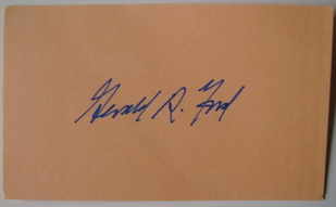 Gerald R. Ford autograph