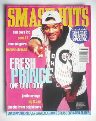 <!--1993-09-15-->Smash Hits magazine - Will Smith cover (15-28 September 19