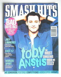 <!--1993-09-01-->Smash Hits magazine - Toby Anstis cover (1-14 September 19