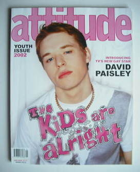 Attitude magazine - David Paisley cover (January 2002)