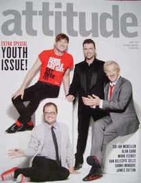 Attitude magazine - Dan Gillespie Sells, Mark Feehily, Sir Ian McKellen, Alan Carr cover (September 2008)