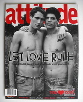 Attitude magazine - Let Love Rule cover (August 2001)