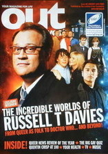 <!--2009-01-->Out magazine - Russell T Davies cover (January 2009)
