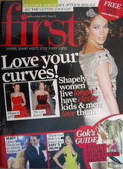 <!--2007-11-26-->First magazine - 26 November 2007 - Jennifer Lopez cover