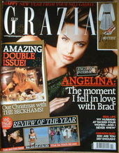 <!--2007-01-01-->Grazia magazine - Angelina Jolie cover (1 January 2007)