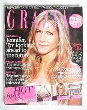 <!--2005-02-14-->Grazia magazine - Jennifer Aniston cover (14 February 2005