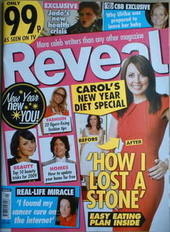 <!--2009-01-10-->Reveal magazine - Carol Vorderman cover (10-16 January 200