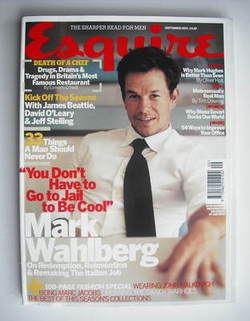 Esquire magazine - Mark Wahlberg cover (September 2003)