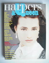 <!--1986-11-->British Harpers & Queen magazine - November 1986 - Yasmin Le 