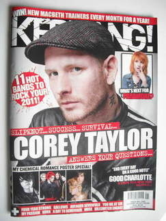 <!--2011-01-08-->Kerrang magazine - Corey Taylor cover (8 January 2011 - Is