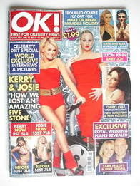 <!--2011--01-11-->OK! magazine - Kerry Katona and Josie Gibson cover (11 Ja