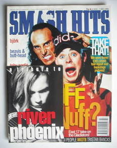 Smash Hits magazine - Brian Harvey and Wolf cover (24 November - 7 December 1993)
