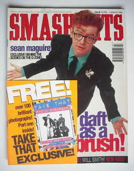 Smash Hits magazine - Chris Evans cover (16 February - 1 March 1994)