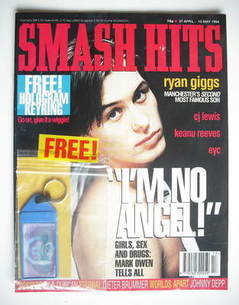 Smash Hits magazine - Mark Owen cover (27 April - 10 May 1994)