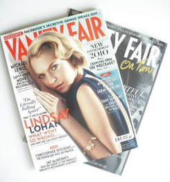Vanity Fair magazine - Lindsay Lohan cover (October 2010)
