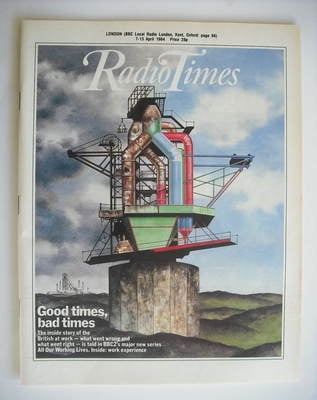 Radio Times magazine - Good Times, Bad Times cover (7-13 April 1984)