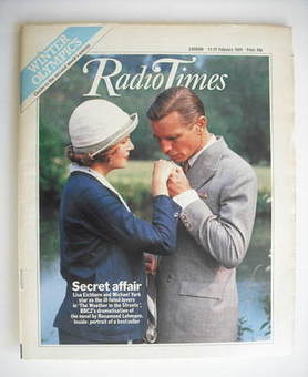 Radio Times magazine - Lisa Eichhorn and Michael York cover (11-17 February 1984)