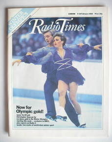 Radio Times magazine - Jayne Torvill and Christopher Dean cover (4-10 February 1984)