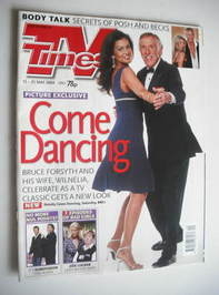 TV Times magazine - Bruce Forsyth and Wilnelia cover (15-21 May 2004)
