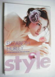 Style magazine - Elizabeth Hurley cover (29 June 2003)