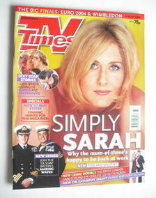TV Times magazine - Sarah Lancashire cover (3-9 July 2004)