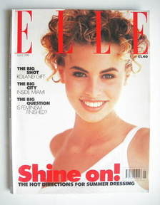 British Elle magazine - May 1990 - Niki Taylor cover
