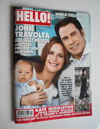 Hello! magazine - John Travolta and Kelly Preston cover (17 January 2011 - Issue 1157)