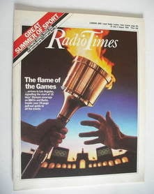 Radio Times magazine - The Flame of the Games cover (28 July - 3 August 1984)