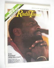 Radio Times magazine - Viv Richards cover (9-15 June 1984)