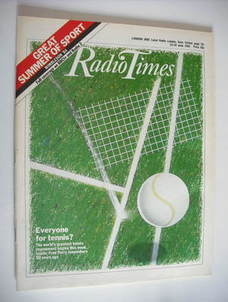 Radio Times magazine - Tennis cover (23-29 June 1984)