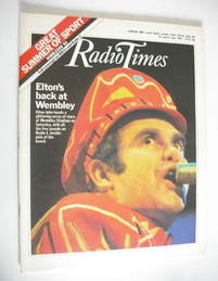 Radio Times magazine - Elton John cover (30 June - 6 July 1984)