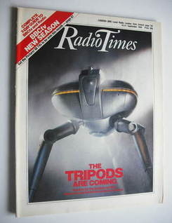 Radio Times magazine - The Tripods Are Coming cover (15-21 September 1984)