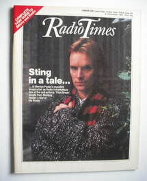 Radio Times magazine - Sting cover (8-14 December 1984)