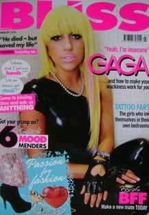 Bliss magazine - March 2011 - Lady Gaga cover