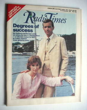Radio Times magazine - Ian Charleson and Rosalyn Landor cover (10-16 November 1984)