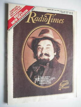 Radio Times magazine - Ronnie Barker cover (1-7 September 1984)